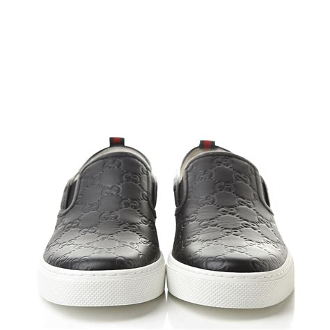 gucci dublin slip on black